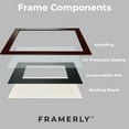 thumbnail image 5 of Framerly - State of New Hampshire 11w x 8.5h Diploma Frame - Gold Embossed Certificate Frame - Cherry Moulding with Black Matting, 5 of 10