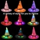thumbnail image 5 of Luces de sombrero de bruja para decoraciones de Halloween, luces colgantes de Halloween iluminadas de 2 piezas, luces de decoración de Halloween Zhivalor CPB-SSW633-3, 5 of 5