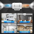 thumbnail image 5 of 8 Inch Duct Fan, Inline Ventilation Exhaust Fan, 740 CFM Duct Intake High Efficiency Air Fan for Vent Bathroom, Kitchen, Grow Tent, Hydroponics, 3D Printer, 5 of 7