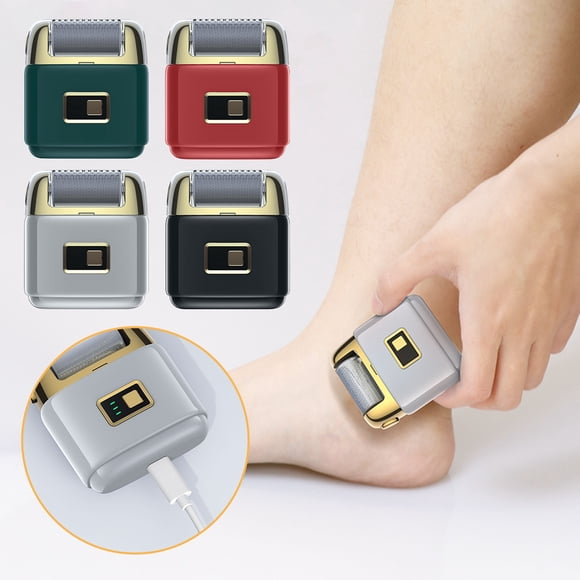 Fiudx Removedor de Callos para Pies, 3 Velocidades Ajustables, 3 Cabezales de Pulido de Arena de Cuarzo, Batería Recargable Potente, Cuidado de Pies Seguro y Eficaz, Diseño Portátil, Regalo Ideal par