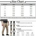 Huankd Mens Cargo Pants 2024 Tactical Pants Baggy Outdoor Waterproof