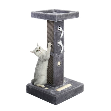 Modern Cat Tree Cat Scratching Post with Sisal Scratching Posts, Cozy Perch and Cat Interactive Toy