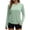 Green, variant on Feancey Sun Protection Swim Shirts for Women Side Drawstring Long Sleeve Rash Guard Lightweight Quick Dry Surfing Beach Shirts with Thumbhole Beige XXL