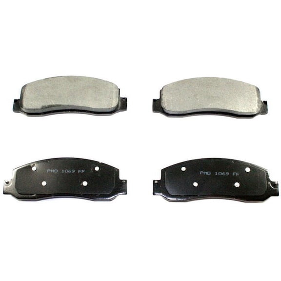 Front Brake Pad Set - Compatible with 2005 - 2012 Ford F-250 Super Duty 2006 2007 2008 2009 2010 2011