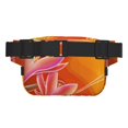 thumbnail image 3 of Disketp Orange Flower Psychedelic Riñonera de Doble Capa, Bolsa de Cintura Ajustable para Viajes, Correr y Senderismo, Riñonera Ligera para Hombre y Mujer, 3 of 9