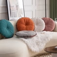 thumbnail image 4 of Mictong tassel round cushion ball pillow, good resilience, solid color dining chair cushion, suitable for home decoration, beige, 1 piece, 4 of 4