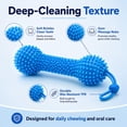 thumbnail image 3 of Dual-Action Canine Dental Prop,Dog Dental Chew Toy for Effortless Brushing,Interactive Treat-Dispensing Squeaky Bone,Pet Oral Care for Small,Medium,and Large Breeds (Blue-1pc), 3 of 9