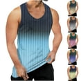 thumbnail image 5 of zfhfof Men's Striped Tank Tops Gradient Casual Gym Workout Sleeveless T Shirts Fashion Summer Basic Athletic Tank Shirts, 5 of 5