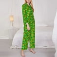 thumbnail image 3 of Zufioo Corn 4 Women's Pajamas Set Long Sleeve Shirts & Long Pants 2 Piece Pjs Sleepwear with Pockets，Pajama Set Top With Pants，Lounge Sets Long Sleeve Sleepwear-XX-Large, 3 of 7