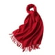 thumbnail image 1 of Qarigey Bufanda cálida para negocios Lana de cachemira con flecos para un look profesional Bufandas de punto fino de invierno Accesorios de disfraces rojo, 1 of 6