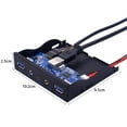 5 Ports USB 3.1 TYPEC Hub Splitter USB3.0 USBC Front Panel HD Audio