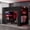 Red, variant on Full Size Wood Loft Bed with Desk, Wardrobe and Storage, Height Adjustable Gaming Loft Bed with USB Charging Port, RGB LED Light Strip, PC Tower Space and Shelves for Bedroom