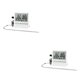 thumbnail image 1 of sweethay Termómetro para alimentos Sonda de acero inoxidable Pantalla digital LCD Alta precisión Medidor de temperatura estirable Accesorios Blanco 2Conjunto, 1 of 6