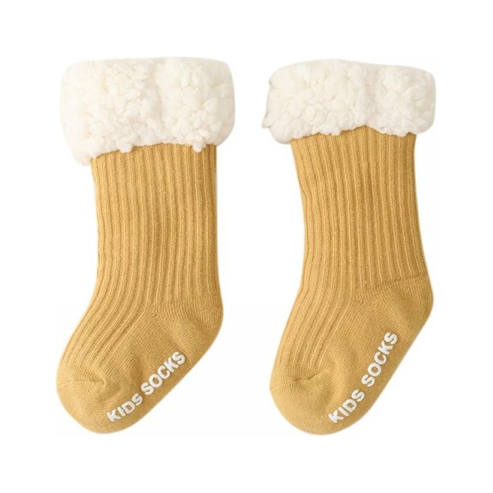 BULLPIANO Kids Warm Socks with Grips Winter Warm Socks for Toddlers Boys Girls Warm Winter Thick