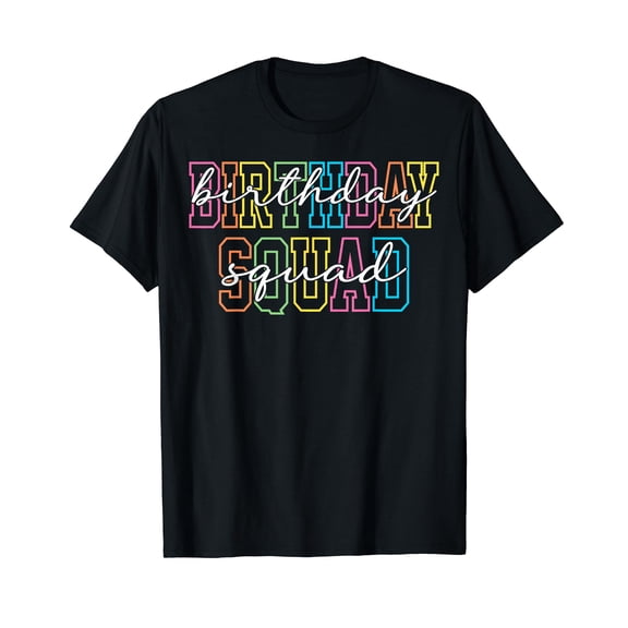 Birthday Squad Party Matching Family Group Birthday T-Shirt