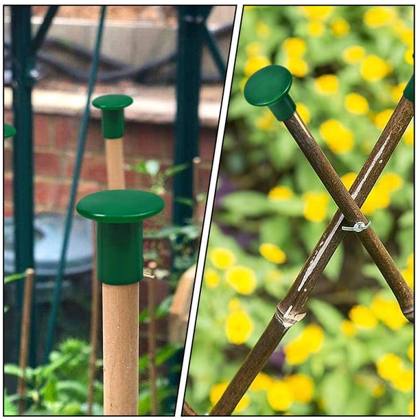unbranded 50Ud Protectores Para Cañas De Bambú De Jardín Color Con Flexible