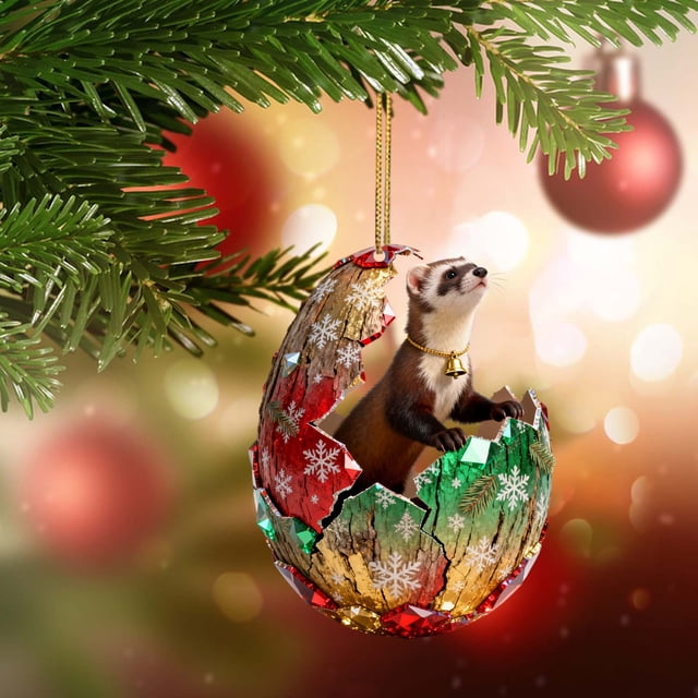 Trampa de luz acrílica para decoraciones navideñas, serie de animales exquisitos, mochila plana de acrílico 2D, adornos colgantes para coche, decoración colgante, decoraciones de jardín, decoraciones