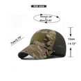 thumbnail image 3 of WTXUE Baseball Cap Trucker Hat Adult Casual Fashion Camouflage Printed Adjustable Outdoor Sunshade Breathable Hat Mesh Hat Snapback Hats Sun Protection Hat Dark Grey One Size, 3 of 4
