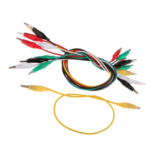 10 Unids 5 Colores Pinzas De De Doble Extremo Puntas De Prueba Pinzas De Clip De Macarena Cables de prueba con pinza de cocodrilo