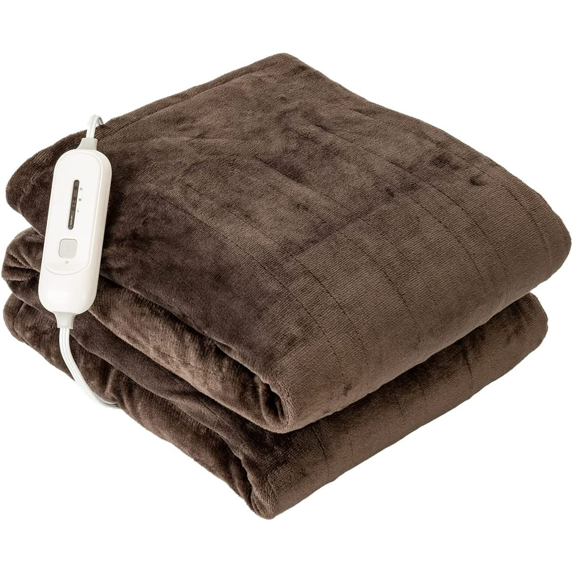 Deandawn Electric Heated Blanket Throw With 3 Heating Levels 4 Hours Auto Off super Cozy Soft Heated Sherpa Throw With Fast Heating And Machine Washab
