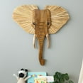 thumbnail image 7 of Crane Baby Safari Nursery Décor, Wooden Animal Wall Décor for Boys and Girls, Elephant, 21" x 21", 7 of 7
