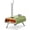 Green, variant on BIG HORN OUTDOORS 16 Inch Pellet Pizza Oven Outdoor, Wood Pellet Pizza Stove with Pizza Stone for Backyard, Camping, Silver