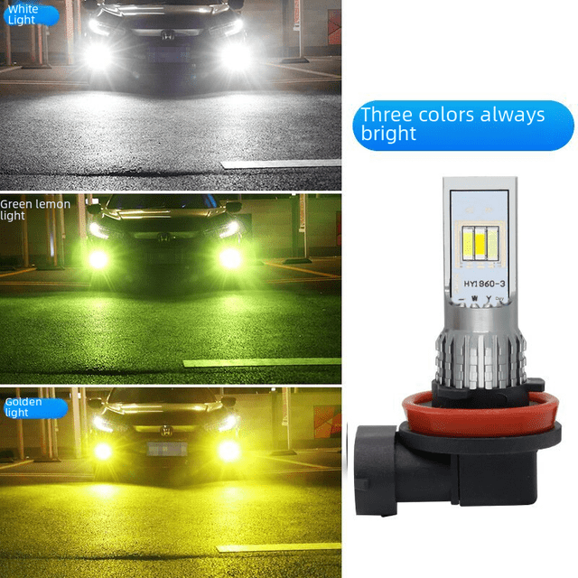 Lámpara antiniebla delantera LED para coche 1860 lámpara antiniebla H11 H8 H7 9005 9006