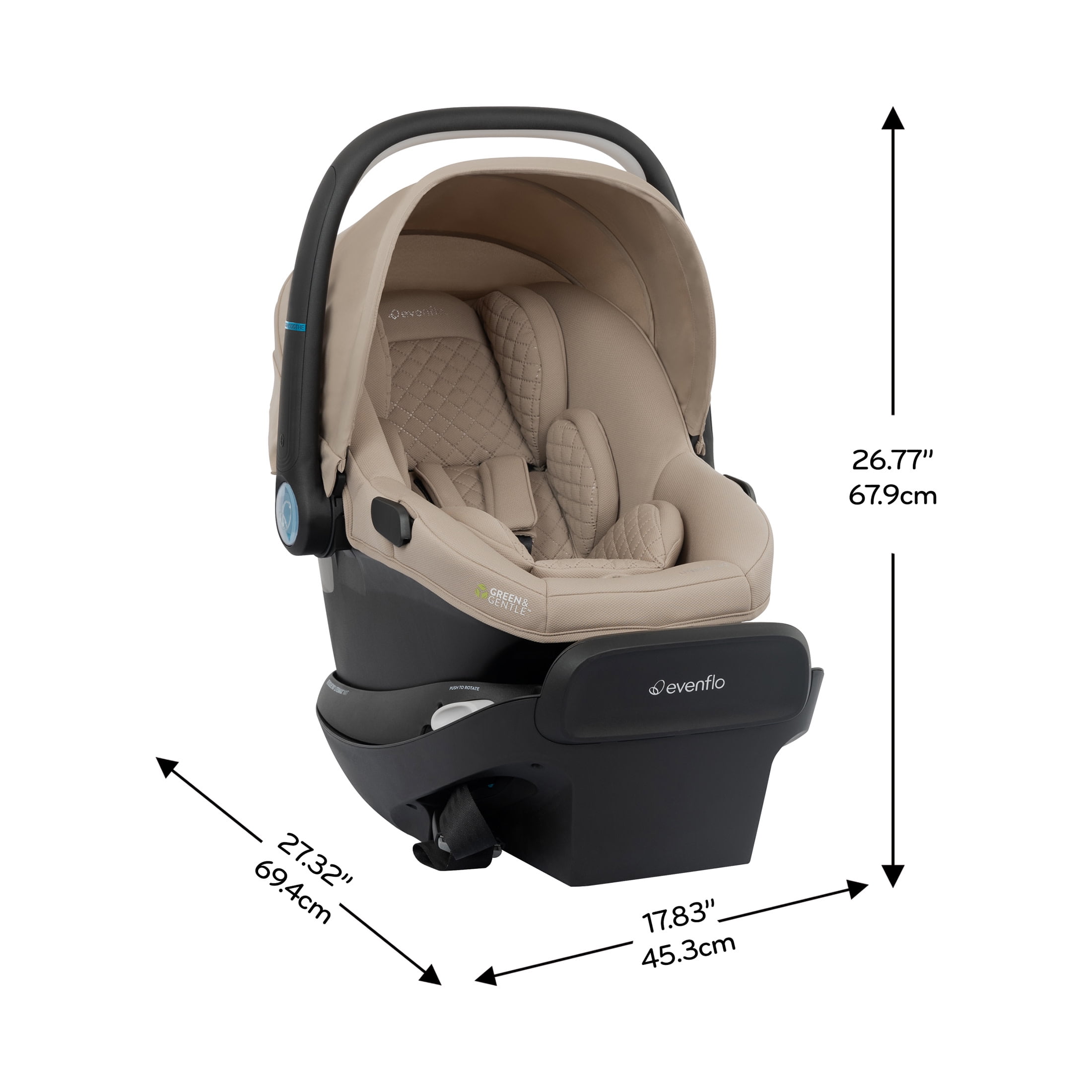 Evenflo Revolve180 LiteMax NXT Rotating Rear-Facing Lightweight