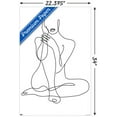 thumbnail image 3 of Woman - Continuous Line Drawing Wall Poster, 22.375" x 34", 3 of 3