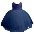 thumbnail image 5 of RMGVDSD Toddler Girl Tutu Dress Girls Dresses Sleeveless Children Wedding Dress Flower Girl Dress Piano Performance Princess Dresses Sundress Comfort Versatile 5-6 Years, 5 of 5