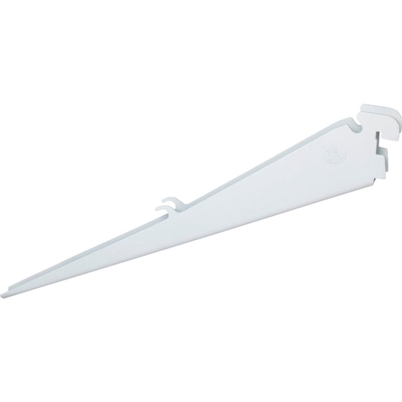 Organized Living freedomRail Angled Bracket for Ventilated Shelves, 12-inch  - White