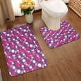 thumbnail image 2 of Yiaed Vintage Vinyl Record Print Bathroom Mat Set 2 Pieces Mat Anti-Skid Pad Ultra Soft and Absorbent Bathroom Bath Mat Contour Bath Rugs for Toilet Base, 2 of 6