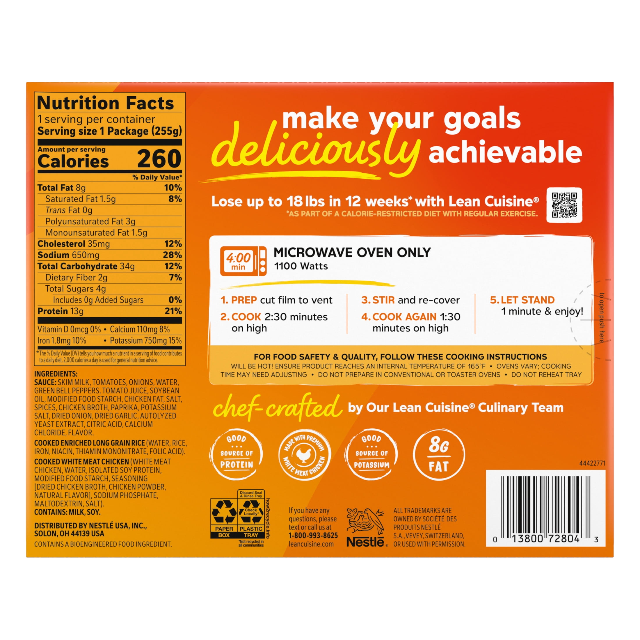 Lean Cuisine Cajun Style Chicken and Rice, Frozen Lunch or Dinner Frozen Meals 9 oz