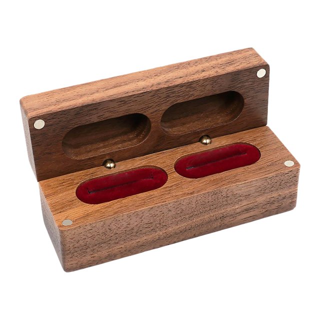 Joyero de madera, organizador de exhibición de embalaje decorativo de madera, para joyería Rojo Yuyangstore Organizador de joyas