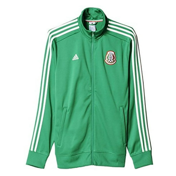 Adidas Adidas Men's FMF Mexico 3Stripe Track Jacket (Medium) Green