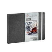 Hahnemuehle Toned Watercolor Paper Book, 30 Sheets, Landscape, A5 (5.7" x 8.25"), Gray