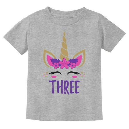 

Tstars Girls 3rd Birthday Gift Unicorn Shirt Birthday Gift for 3 Year Old Birthday Gift for Girls Birthday Party B Day Toddler Kids T Shirt