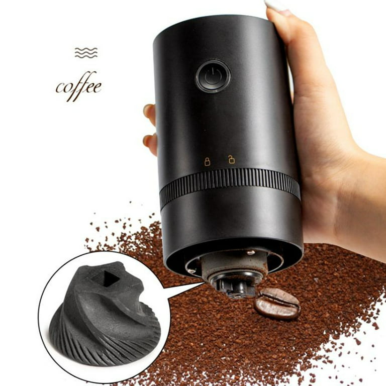 Wirsh The MillMaster Slim Burr Coffee Grinder-Rechargeable Battery Operated Coffee Grinder with Stainless Steel Conical Burr Set