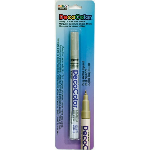 DecoColor Extra Fine Peinture Métallique Opaque Marqueur-Liquide Argent