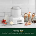 thumbnail image 5 of Ice Cream Maker, 1.5 Quart Double Insulated, Sorbet and Frozen Yogurt Maker, Ready in 20 Minutes, ICE-21P1, White, 5 of 11
