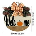 thumbnail image 3 of Cqxid Hangs Under $10 Halloween Wreath Or Door Hanging Decorations Home Wall Wreath Decorations Autumn Door Hanging Rattan Circle Thanksgiving Listing, 3 of 9