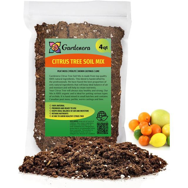⭐ BEST POTTING MIXES Citrus Tree Potting Soil Mix, Special Blend for