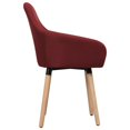 thumbnail image 2 of vidaXL Dining Chairs 2 pcs Wine Red Fabric, 2 of 4