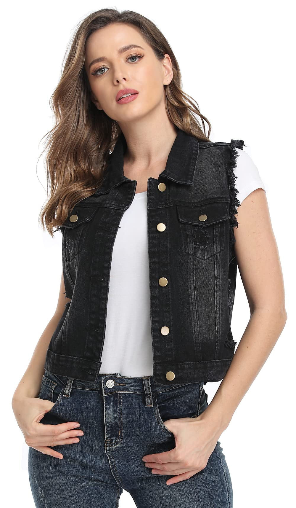 Casual Jean Jacket Black XL 