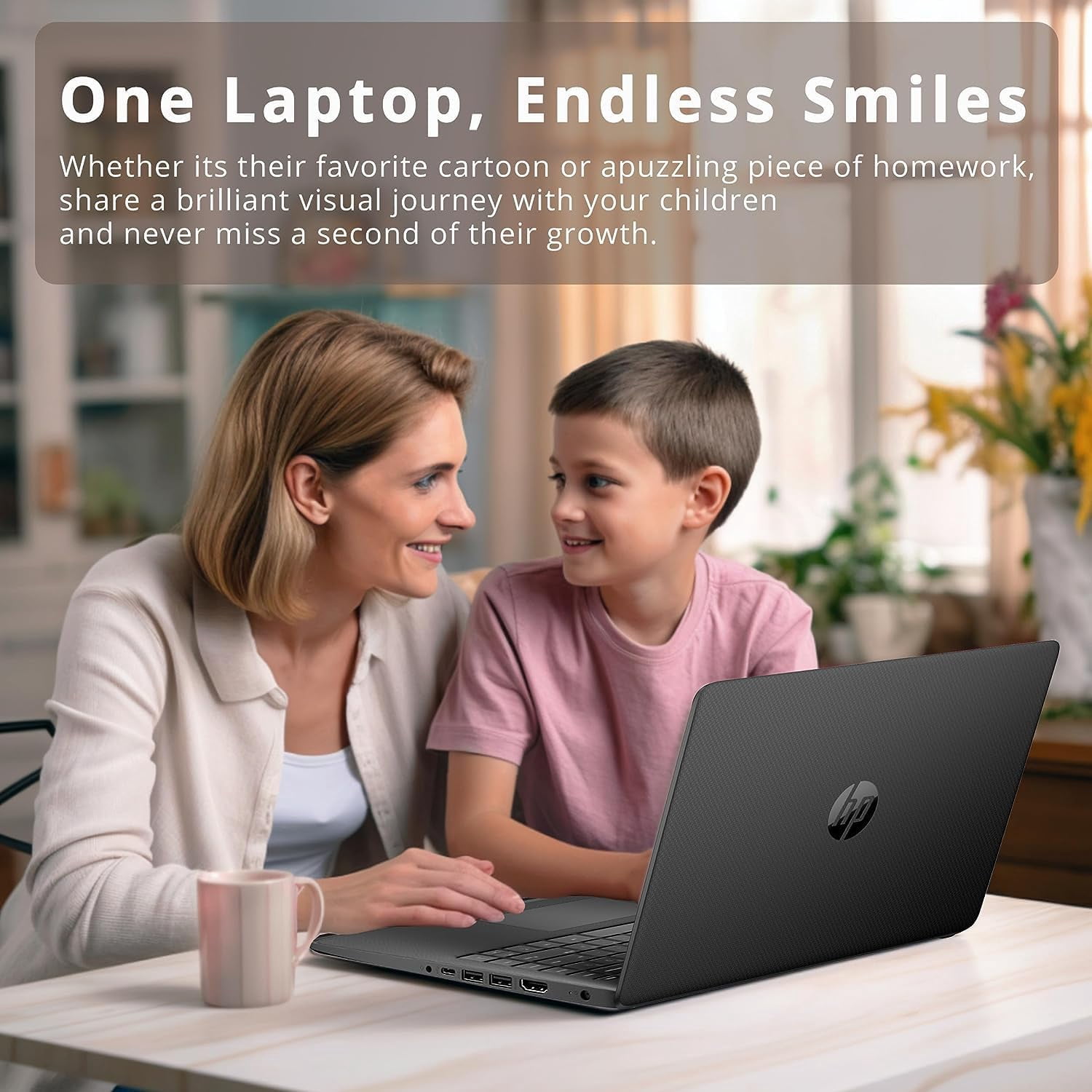 HP Stream 14" HD BrightView Laptop, Intel Celeron N4120, 8GB RAM, 64GB SSD, Intel HD Graphics, 720p Webcam, 1 Year Office 365, Black, Win 11 S, 32GB Hotface USB Card