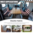 thumbnail image 3 of XYZCANDO Old American Flag RV Dinette Cushion Covers Comfortable Couch Cushion Covers Universal Camper Accessories Washable Furniture Covers for Sofa and Loveseat Red, 3 of 7