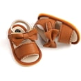 thumbnail image 3 of Baby Girl Sandals Summer Crib Shoes Bowknot Soft Sole Infant Girls Princess Dress Flats First Walker Shoes, 3 of 6