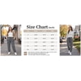 thumbnail image 2 of TEMOFON Sweatpants for Women Cargo Drawstring Joggers with Pockets Elastic Waistband Fall Pants Fleece Lined Thermal Trousers Dark Grey L, 2 of 9