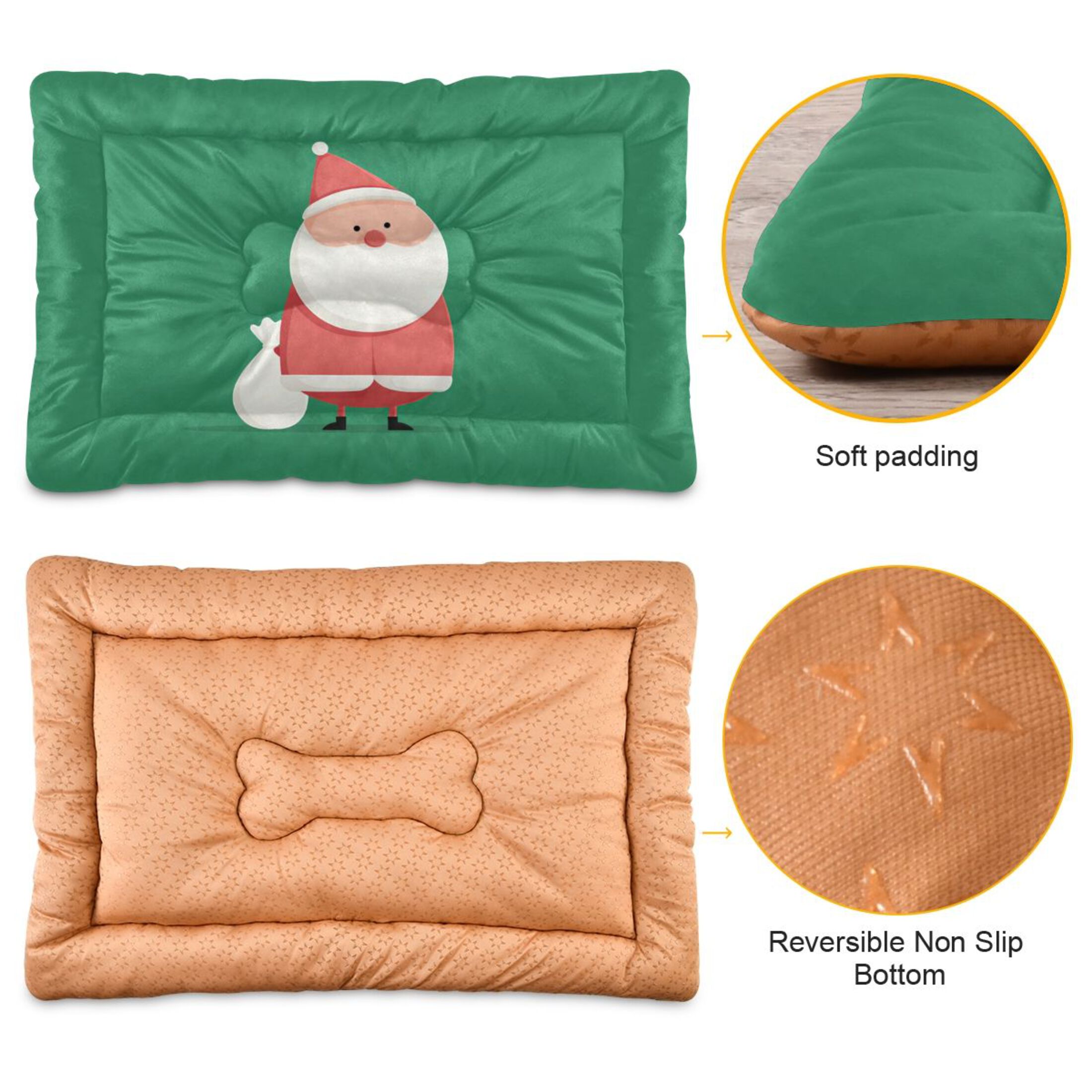 Cozy Mat Pet Bed Indoor Outdoor Warm Soft For Cat Dog Puppy(S/M) Carrying A White Bag