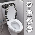 thumbnail image 4 of HELLHERO Daisy Universal Elastic Fabric Toilet Cover Set Elastic Bottom Bathroom Toilet Cover Set & Dust-Proof for Bathroom Home, 4 of 8